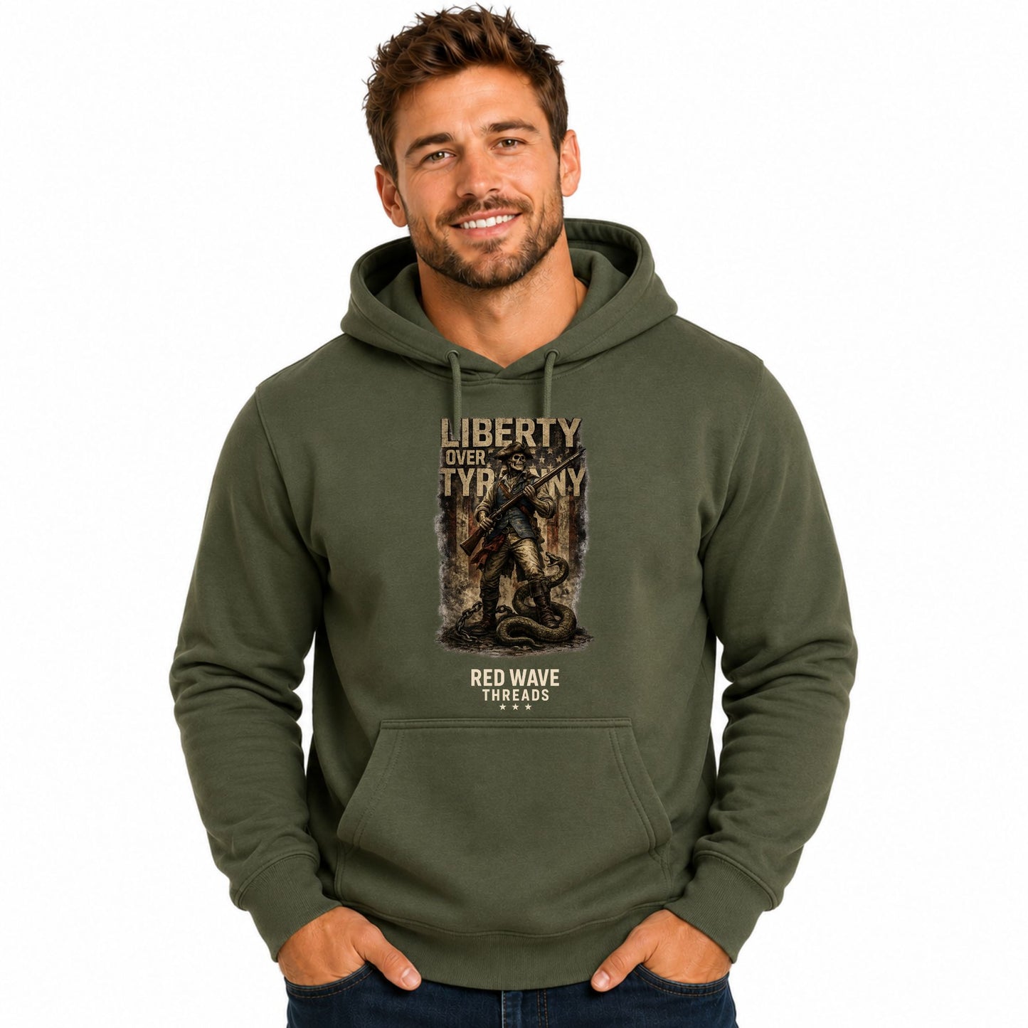 Liberty Over Tyranny (Battle Banner Edition) Hoodie